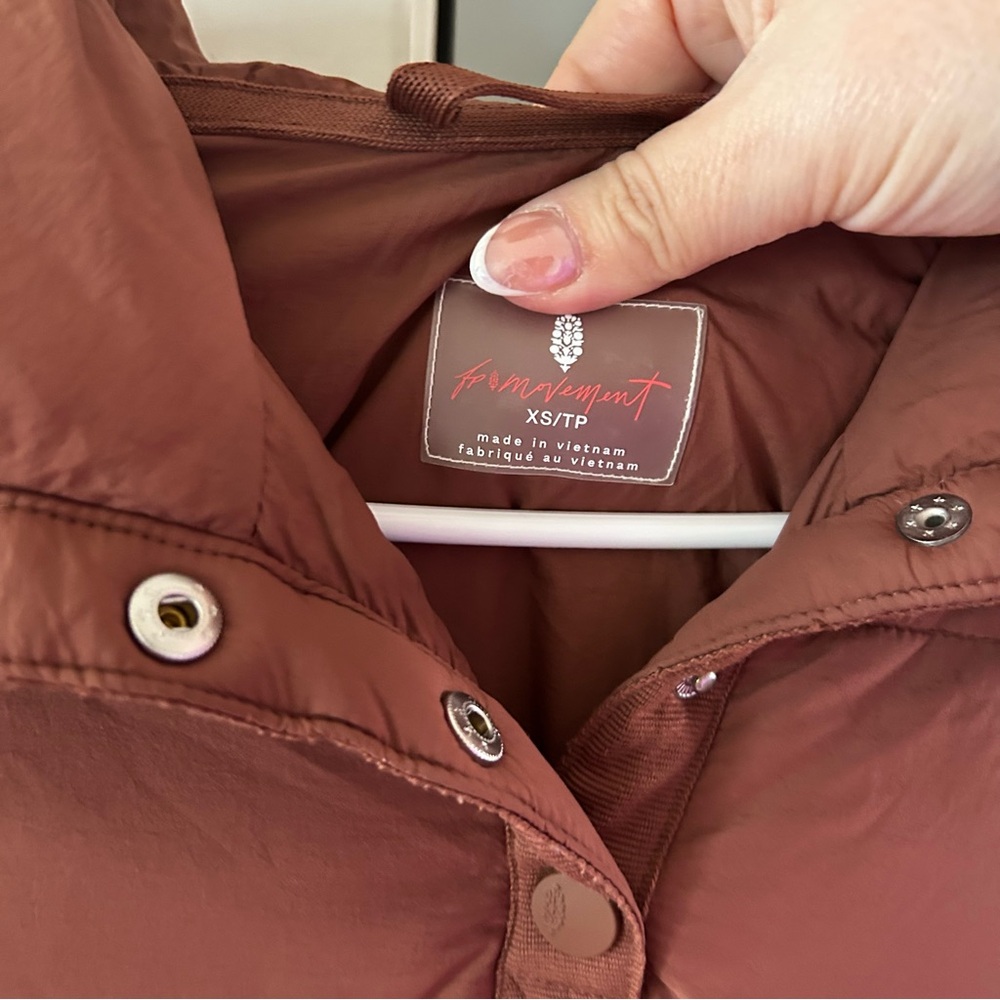 New Free People Pippa Packable Pullover Peaks Brown - Picture 3 of 4